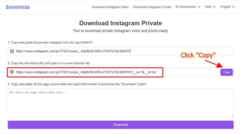 Download Instagram Private 3